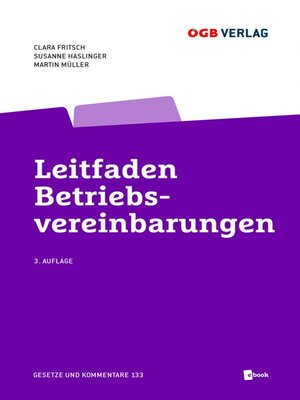 cover image of Leitfaden Betriebsvereinbarungen